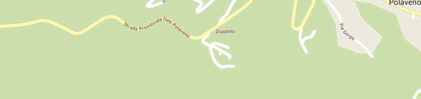 Mappa della impresa trattoria zoadello a POLAVENO