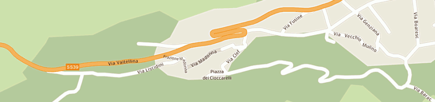 Mappa della impresa bar basilica a TIRANO