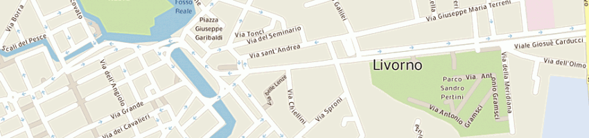 Mappa della impresa cardelli veronica a LIVORNO