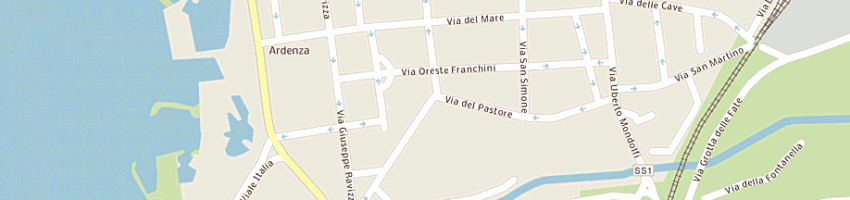 Mappa della impresa ristorante arco vecchio a LIVORNO