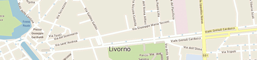 Mappa della impresa bar nuovo a LIVORNO