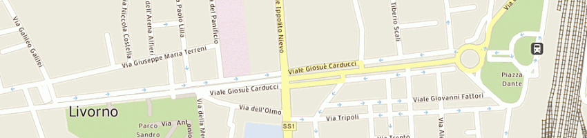 Mappa della impresa guzzini alessandro a LIVORNO