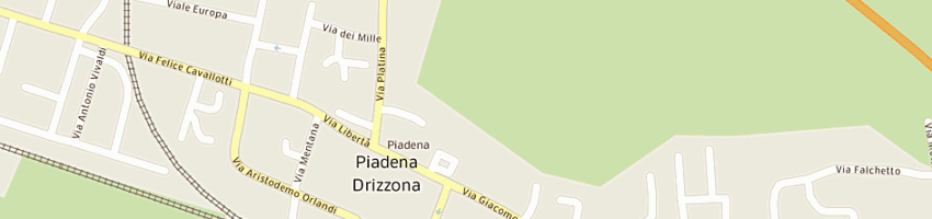 Mappa della impresa municipio a PIADENA