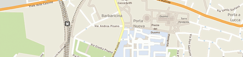 Mappa della impresa poli andrea a PISA