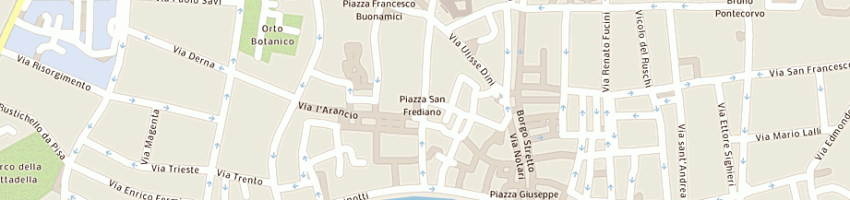 Mappa della impresa arching studio a PISA