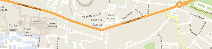 Mappa della impresa trattoria da bruno a PISA