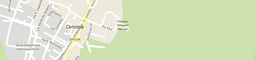 Mappa della impresa merzi angelo a CANOSSA