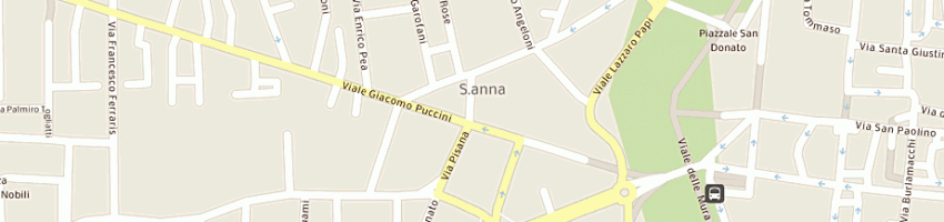 Mappa della impresa macelleria sanna di zanni marcello e c snc a LUCCA