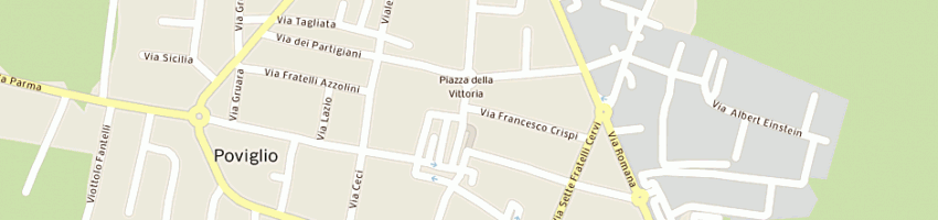 Mappa della impresa parrucchiera trombini valeria a POVIGLIO