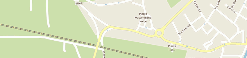 Mappa della impresa centro casa (srl) a CALCINAIA