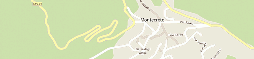 Mappa della impresa poste italiane spa a MONTECRETO