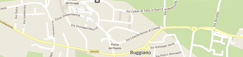 Mappa della impresa bonacchi manuela a BUGGIANO