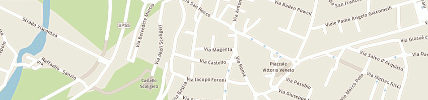 Mappa della impresa pizzeria da franco a VALEGGIO SUL MINCIO