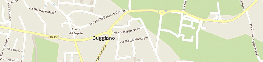 Mappa della impresa zucconi giovanni e c (snc) a BUGGIANO