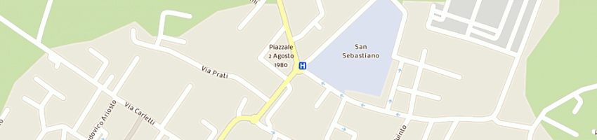 Mappa della impresa pizzeria del borgo a CORREGGIO