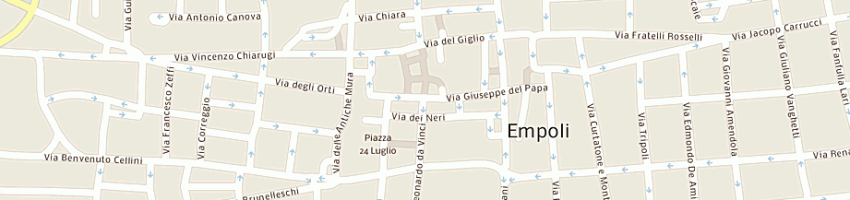 Mappa della impresa borgherini franco a EMPOLI