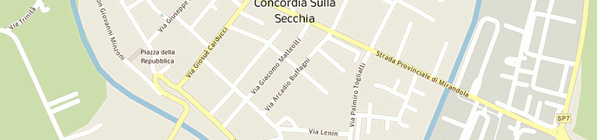 Mappa della impresa studiograf srl a CONCORDIA SULLA SECCHIA