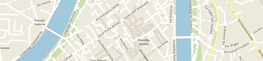 Mappa della impresa ristorante alla costa a VERONA