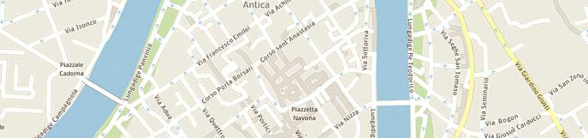 Mappa della impresa pizzeria trattoria impero a VERONA