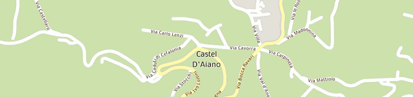 Mappa della impresa agenzia castello snc di lucchi pietro e c a CASTEL D AIANO