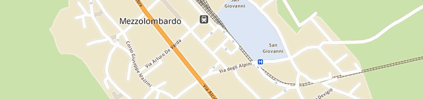 Mappa della impresa albergo giardino a MEZZOLOMBARDO