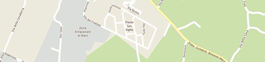 Mappa della impresa pizzeria palma a MERANO