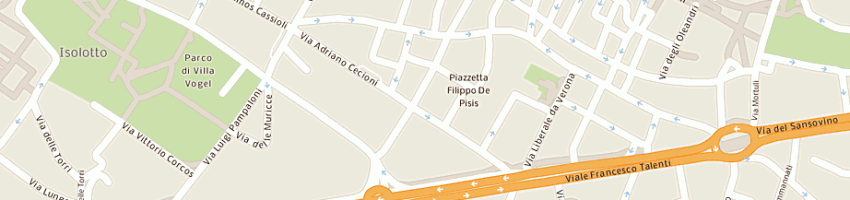 Mappa della impresa montorro pierluigi a FIRENZE