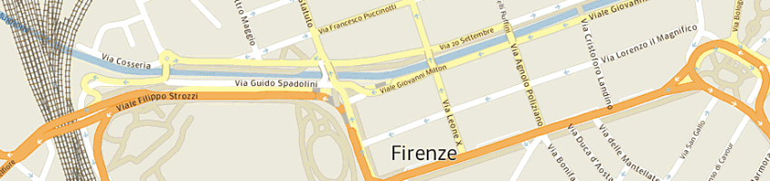 Mappa della impresa federazione motociclistica italiana a FIRENZE