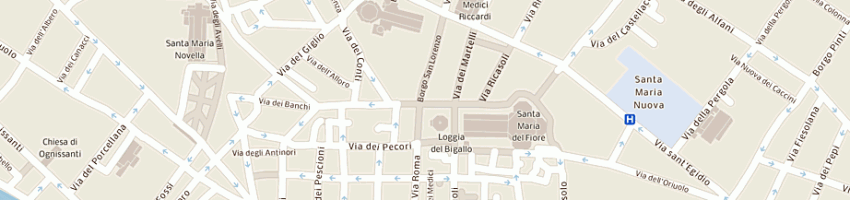 Mappa della impresa pizzeria del duomo a FIRENZE