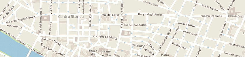 Mappa della impresa osteria di leo di anzillotti rosalba a FIRENZE