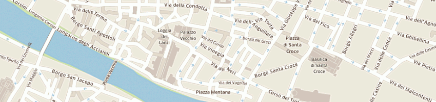 Mappa della impresa trattoria anita srl a FIRENZE