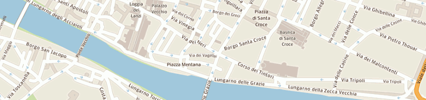 Mappa della impresa la cuoieria di via dei neri sas di boddi francesca e rossi filippo ec a FIRENZE