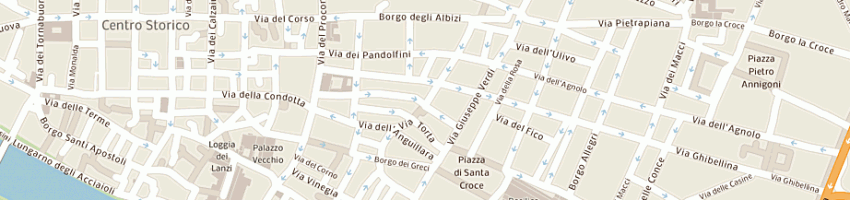 Mappa della impresa osteria caffe' italiano srl a FIRENZE