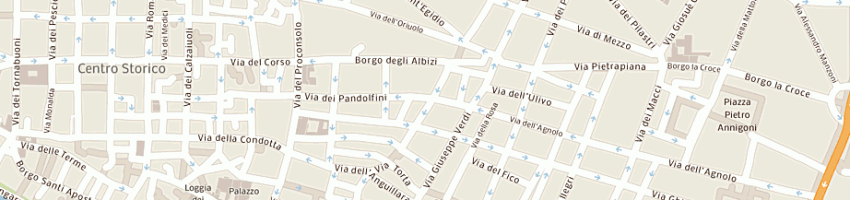 Mappa della impresa pizzeria danny rock a FIRENZE