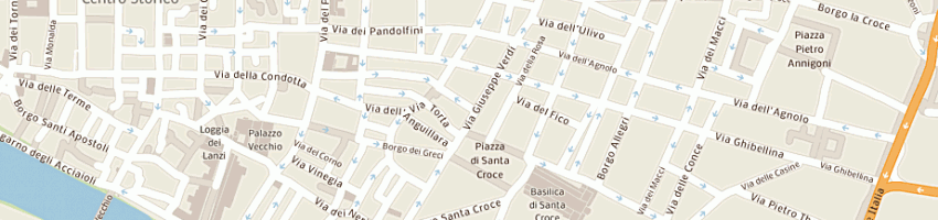 Mappa della impresa osteria dei pazzi - i mestoli (srl) a FIRENZE