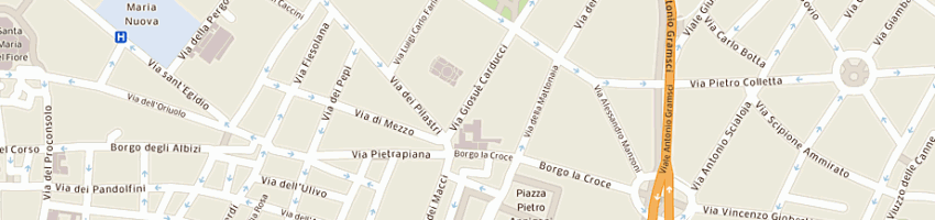 Mappa della impresa barone srl a FIRENZE