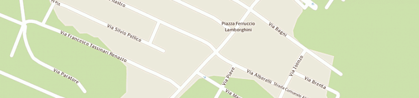 Mappa della impresa pizzeria margherita di gallerani valerio a CENTO