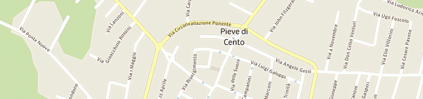 Mappa della impresa malservisi enzo a PIEVE DI CENTO