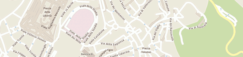 Mappa della impresa corsini dischi srl a SIENA