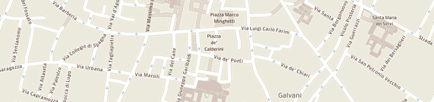 Mappa della impresa bar calderini a BOLOGNA