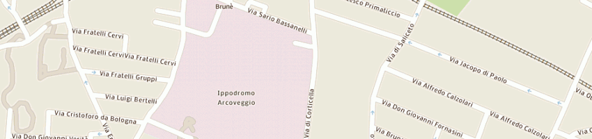 Mappa della impresa centro veterinario arcoveggio srl a BOLOGNA