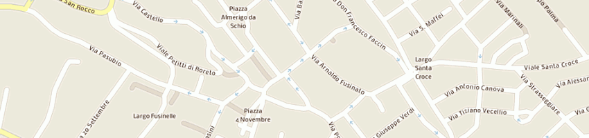 Mappa della impresa osteria due spade a SCHIO