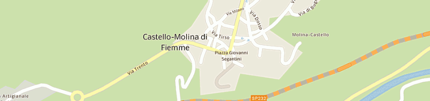 Mappa della impresa piazzi autotrasporti di zanol graziella e c snc a CASTELLO MOLINA DI FIEMME