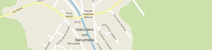 Mappa della impresa mazzon tiziano a GIACCIANO CON BARUCHELLA