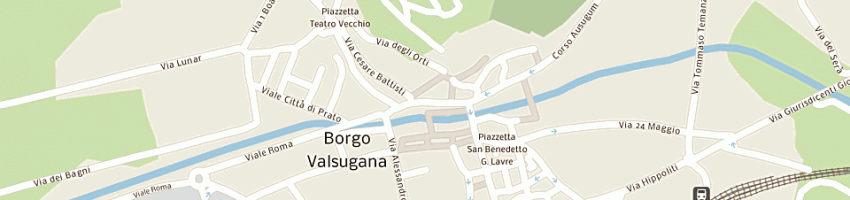 Mappa della impresa alberini luca a BORGO VALSUGANA