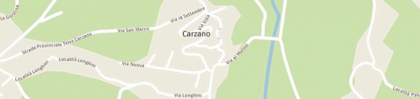 Mappa della impresa municipio a CARZANO