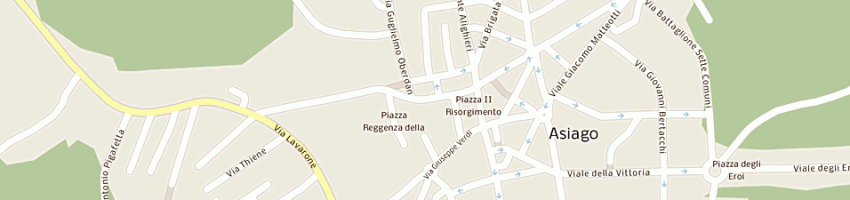 Mappa della impresa ferramenta bazar asiago (snc) a ASIAGO