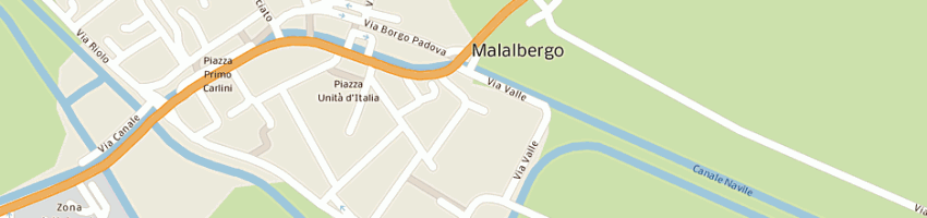 Mappa della impresa schiavina giuseppe a MALALBERGO