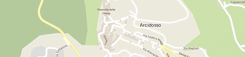 Mappa della impresa pizzeria capriccio di vagliello alessandro a ARCIDOSSO