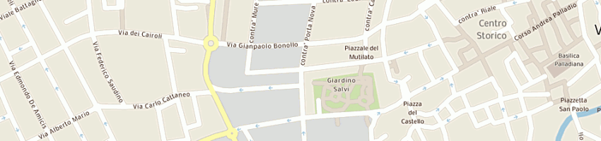 Mappa della impresa casa per la pace a VICENZA